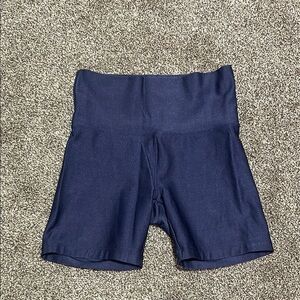 Aerie offline SMALL navy bike shorts ribbed shine